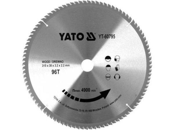 YATO Fűrésztárcsa fához 315 x 30 x 2,2 mm / 96T YATO