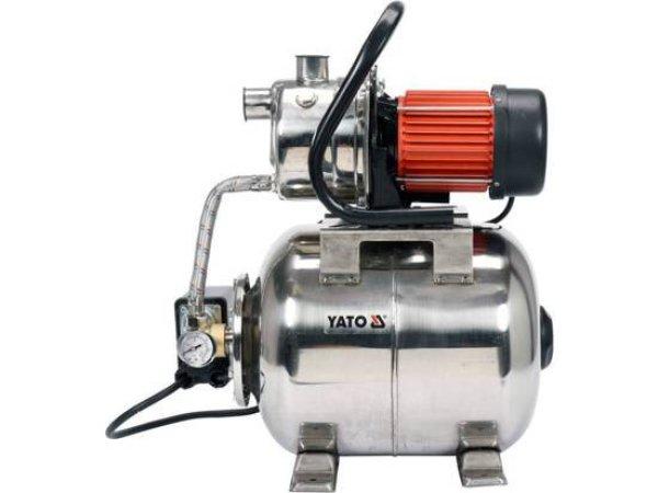 YATO Elektromos házi vízmű szivattyú inox hidrofor tartállyal 1200 W YATO