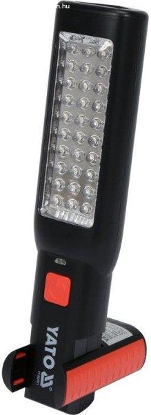 YATO Szerelőlámpa 30+7 LED 3.7V 1800mAh Li-Ion, USB