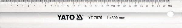 YATO 7070 Alumínium vonalzó 300mm YT-7070