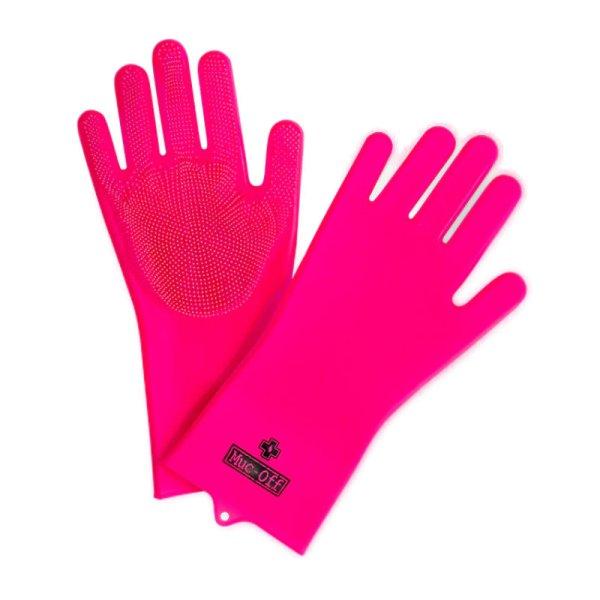MUC-OFF-Deep Scruber Gloves Pink L Rózsaszín