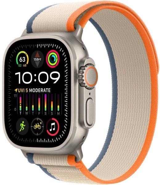 Apple Apple Watch Ultra 2 49mm titán narancssárga szíjjal M/L