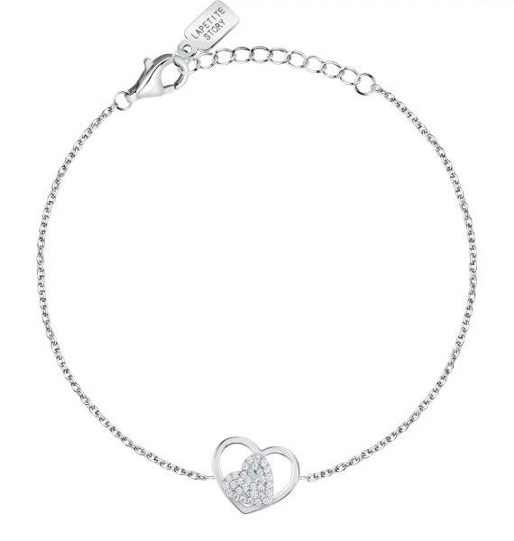 La Petite Story Romantikus ezüst karkötő szívekkel Silver
LPS05AWV19