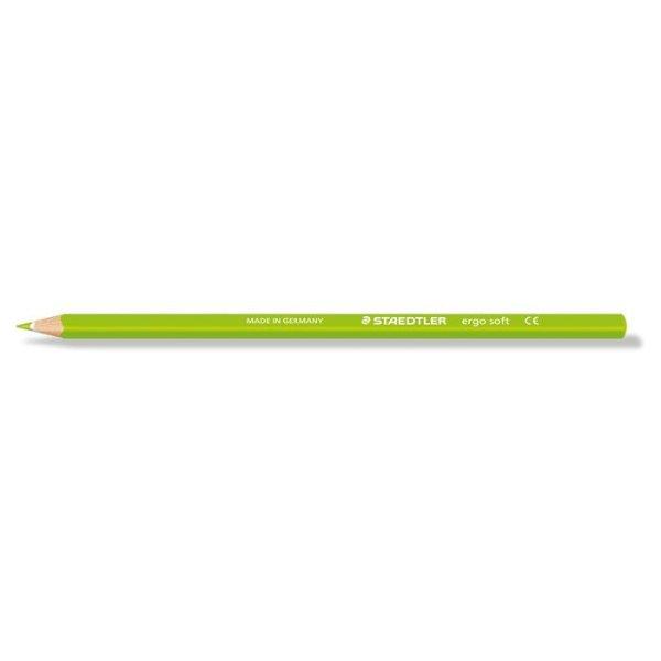 Színes ceruza, háromszögletű, STAEDTLER "Ergo Soft 157",
világoszöld