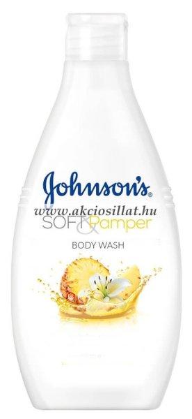 Johnson's Soft & Pamper ananász és liliom tusfürdő 400ml
