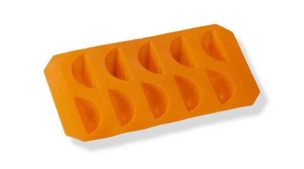 10 adagos narancs gerezd alakú szilikon jégkocka készítő