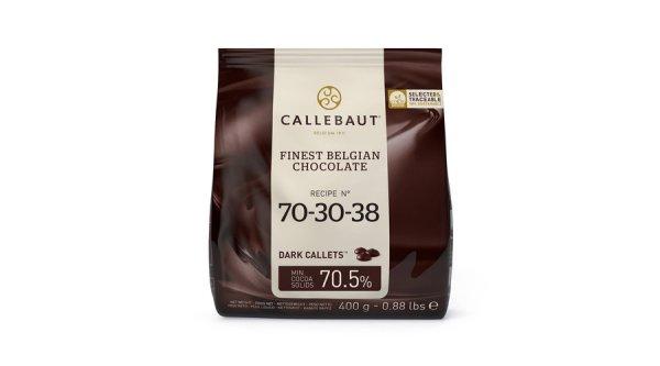 70,5%-os étcsokoládé pasztilla (korong) 400 g Callebaut 70-30-38