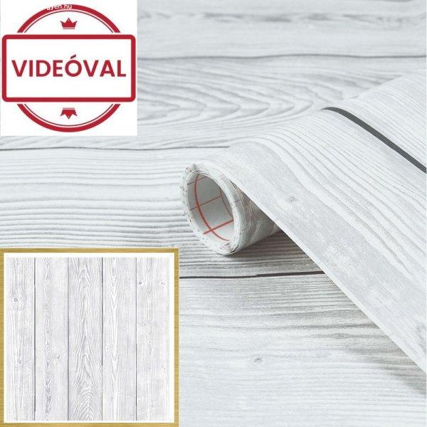 Szürke lambériamintás öntapadós fólia Shabby wood 346-5382