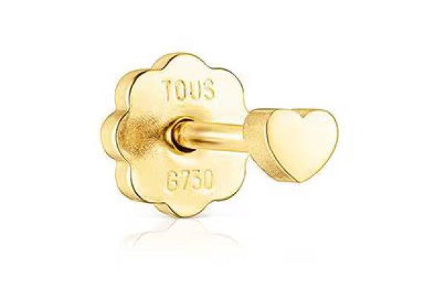 Tous Arany szív piercing fülbevaló Basics 211513030