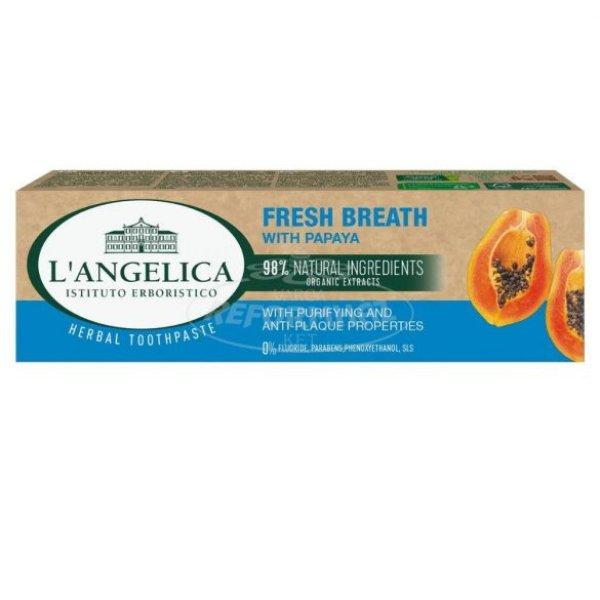 Langelica herbal fogkrém fresh breath papaya 75 ml