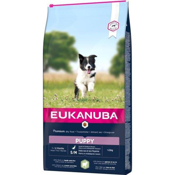 Eukanuba Puppy Small & Medium Lamb & Rice kutyatáp 12kg