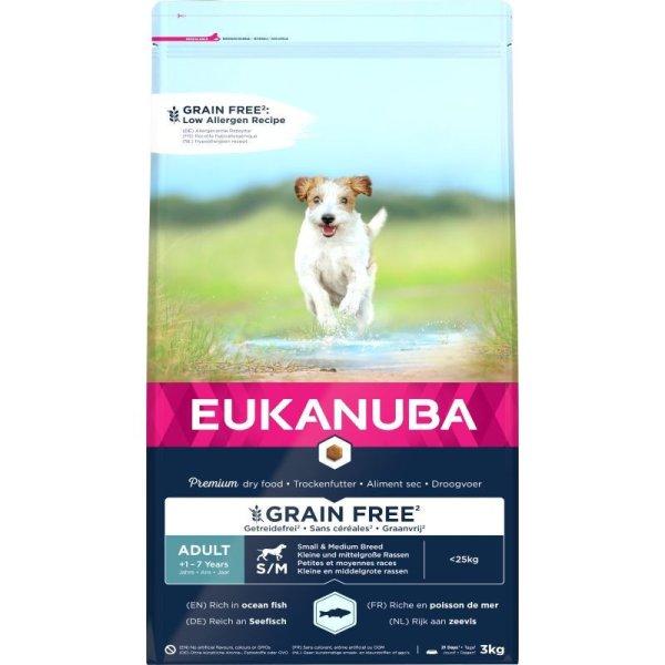 Eukanuba Adult Grain Free Small & Medium Ocean Fisch 3kg
