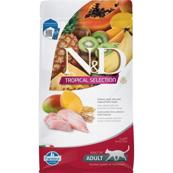N & D Tropical Selection Cat Chicken Adult 1,5kg