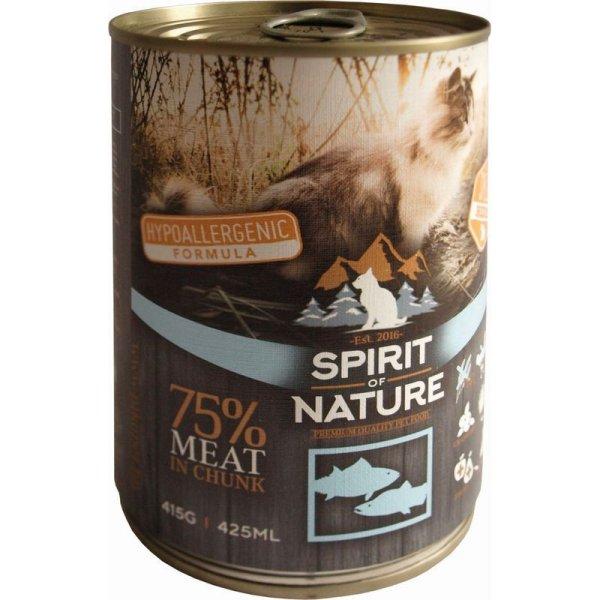 Spirit of Nature Cat konzerv Tonhallal és lazaccal 415gr