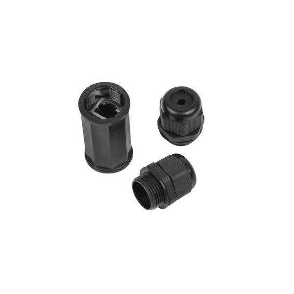 Lanberg AD-RJ45-OS6-IP67 RJ45-RJ45 Cat5e/Cat6 FTP IP67 vízálló árnyékolt
fekete toldó