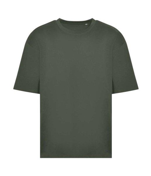 JT009 rövd ujjú bő szabású unisex póló Just Ts, Earthy Green-XL