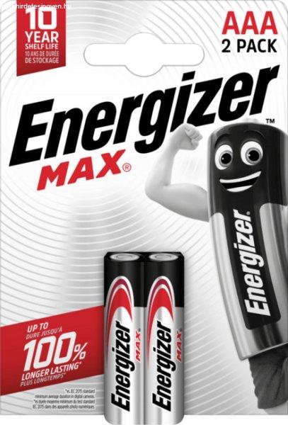 Energizer Max AAA alkáli elemek E303325300, 2 db