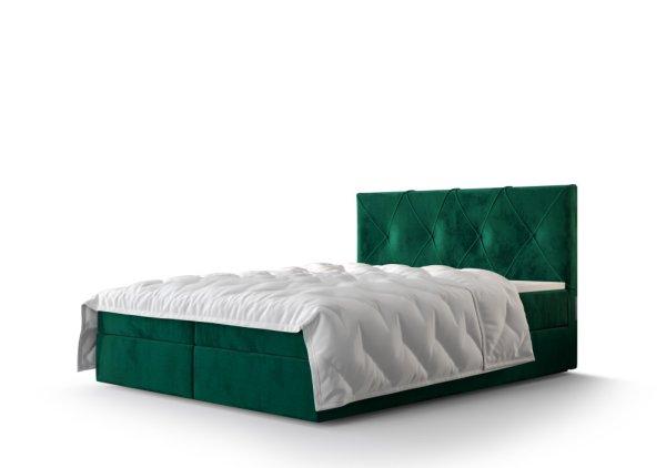 Atlea Boxspring ágy matraccal 160x200 (Bonell) zöld