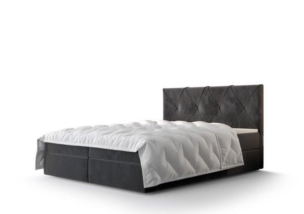 Atlea Boxspring ágy matraccal 180x200 (Bonell) sötétszürke