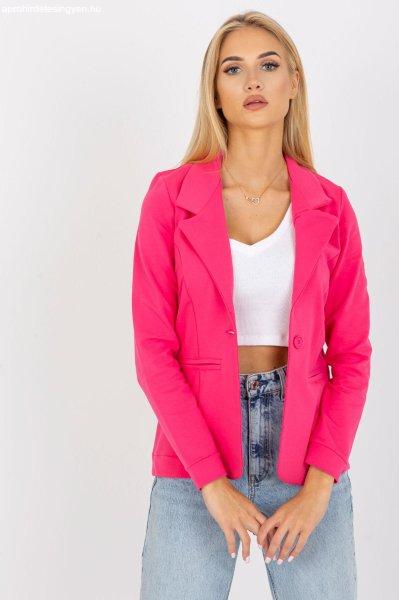 Pamut kabát gombos záródású modell 03412 neon rózsaszín