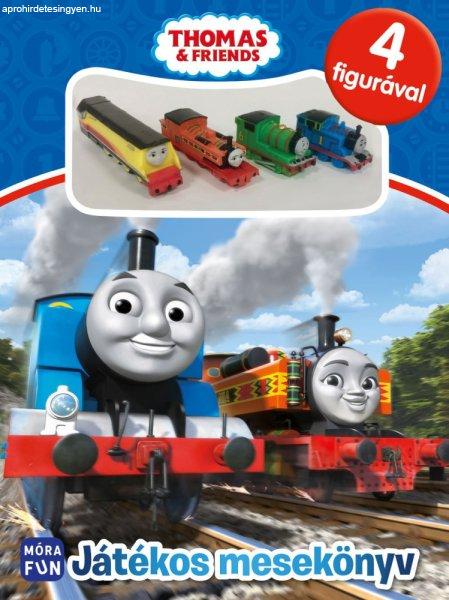 Thomas & Friend - Játékos mesekönyv - 4 figurával