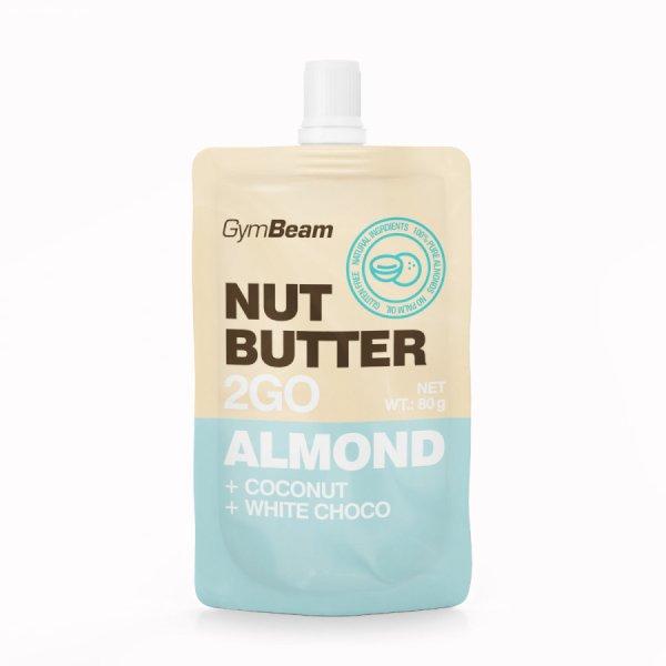 GymBeam Nut Butter 2GO Mandulavaj kókusszal és fehér csokival 80g