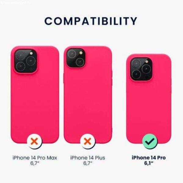 Kwmobile tok Apple iPhone 14 Pro telefonhoz, szilikon, rózsaszín, 59073.77