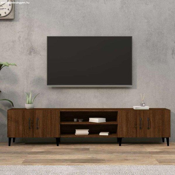 vidaXL barna tölgy színű szerelt fa TV-szekrény 180x31,5x40 cm