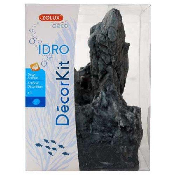 ZOLUX  Dekoráció akváriumba IDRO KIT BLACK STONE L 17,5 x15x27cm