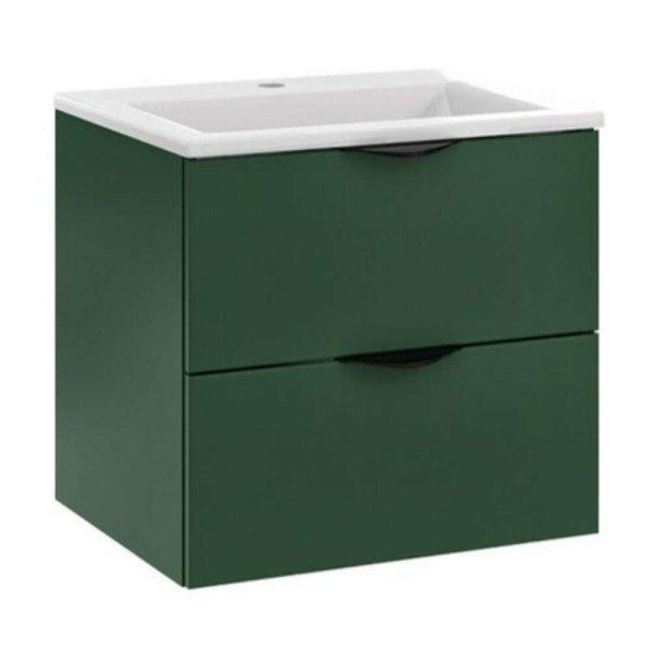 Mirano Vera II fürdőszobabútor + mosdókagyló + szifon - 50 cm (zöld)