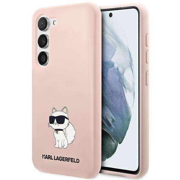 Karl Lagerfeld KLHCS23SSNCHBCP Samsung Galaxy S23 S911 keménytok
rózsaszín/rózsaszín szilikon Choupette