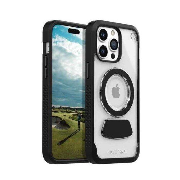 Rokform Eagle 3 iPhone 15 Pro Max Mágneses Tok - Átlátszó/Fekete