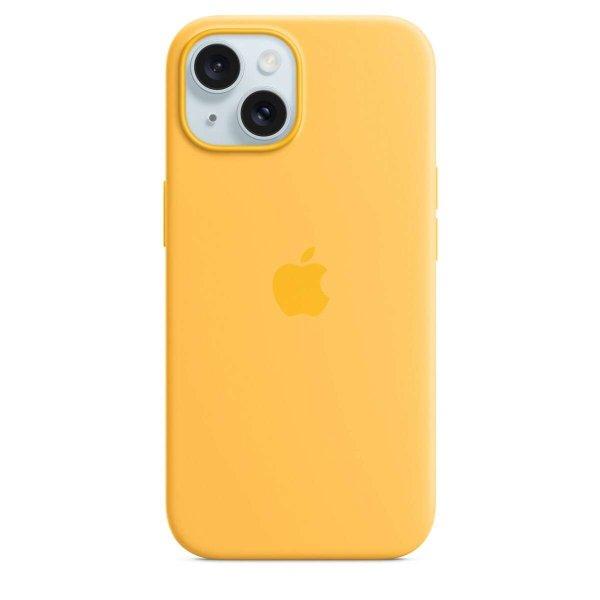 Apple iPhone 15 gyári Magsafe Tok - Napsugársárga