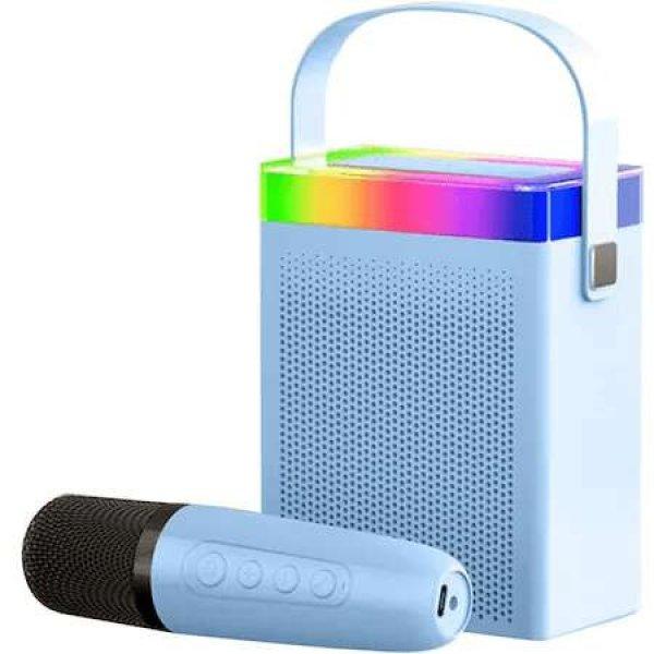 Mikrofon intelligens karaoke hangszóróval gyerekeknek, vezeték nélküli
hangszóró, kék ABYZ®™