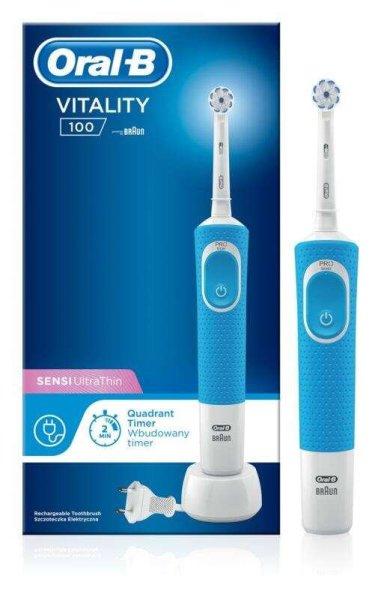 Braun Oral-B D100 Vitality elektromos fogkefe Sensi fejjel kék (D100.413)