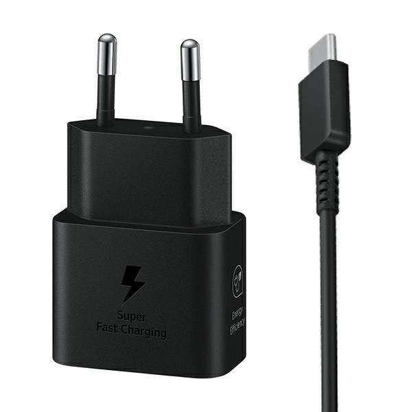 Samsung EP-T2510XB wall charger 25W Fast Charge + USB-C / USB-C cable black