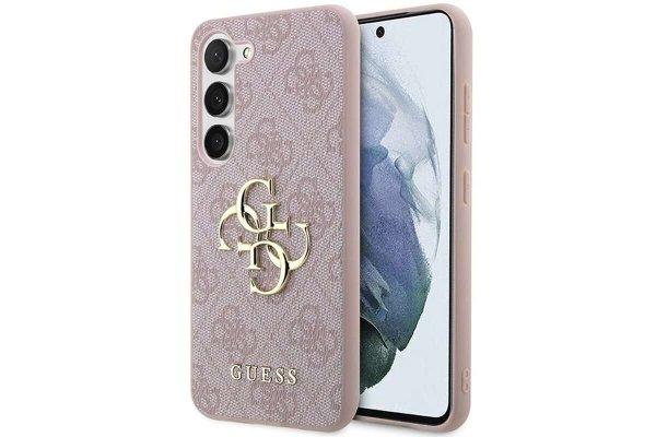 Samsung Galaxy A55 5G telefontok - Guess Metal Logo - Pink hátlap tok ﻿