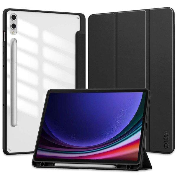 Samsung Galaxy Tab S9 Plus 12.4 SM-X810 / X816B, mappa tok, közepesen
ütésálló, érintőceruza tartóval, átlátszó hátlap, Trifold, TP SC Pen
Hybrid, fekete (9319456604122)