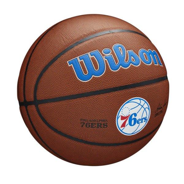 WILSON NBA TEAM COMPOSITE PHILADELPHIA 76ERS BASKETBALL 7 kosárlabda Barna 7