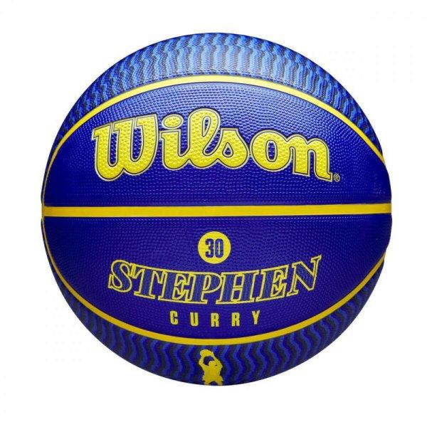 WILSON NBA PLAYER ICON OUTDOOR BSKT STEPHEN CURRY kosárlabda Kék/Sárga 7