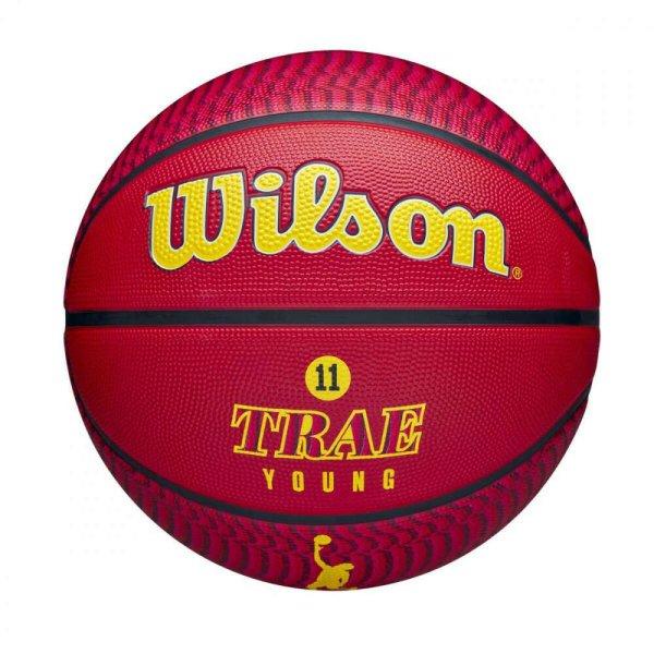 WILSON NBA PLAYER ICON OUTDOOR BSKT TRAE YOUNG kosárlabda Piros 7