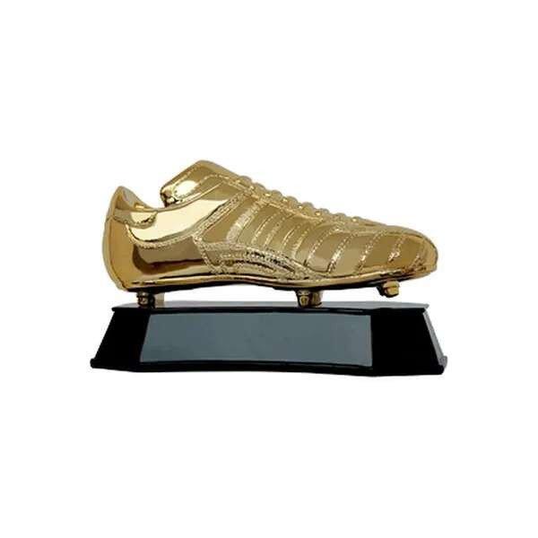 Öntött futball figura - arany cipő - 15 cm x 26,5 cm