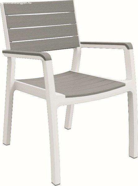 Keret Harmony kerti szék , fehér | világos szürke