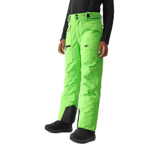 4F JUNIOR-TROUSERS FNK-JAW23TFTRM360-41N-GREEN NEON Zöld 146