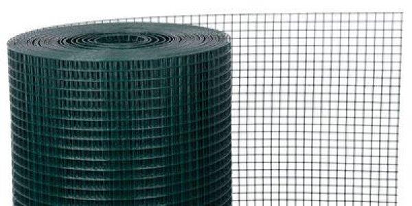 Pletivo GARDEN PVC 1000/16x16/1.2 mm, zöld, RAL 6005, négyzet, kert, kennel,
bal. 5 m