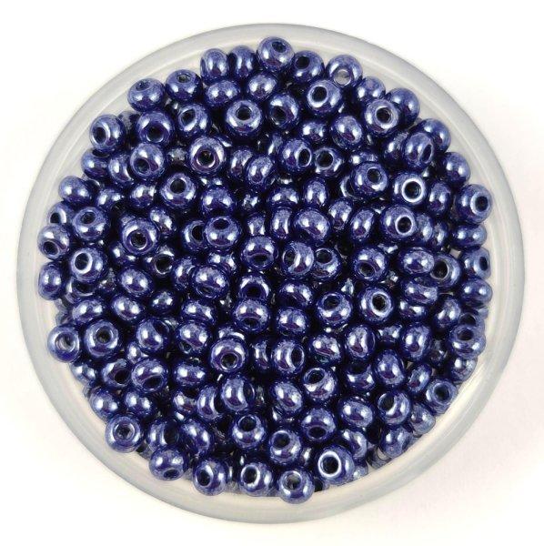 Preciosa cseh kásagyöngy - Opaque Dark Sapphire Luster - 9/0