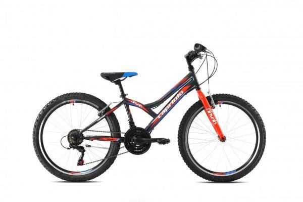 Capriolo Diavolo 400 24" gyerek kerékpár Grafit-Piros 2020