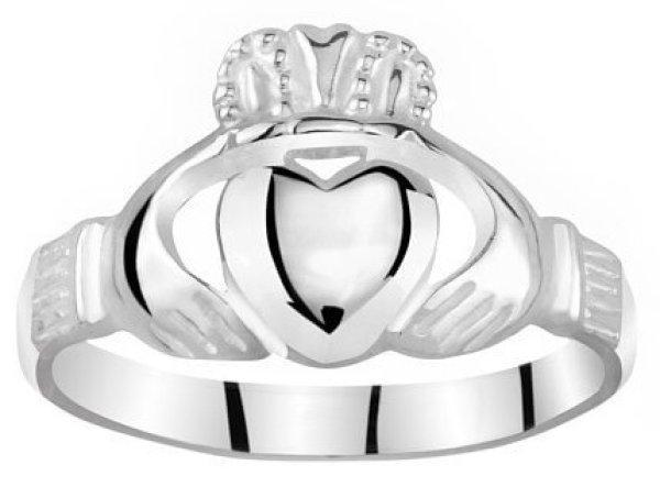 Silvego Női teljes ezüst gyűrű Claddagh ZTR96391 50 mm