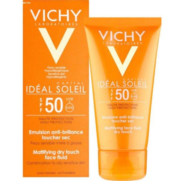 Vichy Védő mattító fluid arcra SPF 50 Capital Soleil
(Mattifying Face Fluid) 50 ml