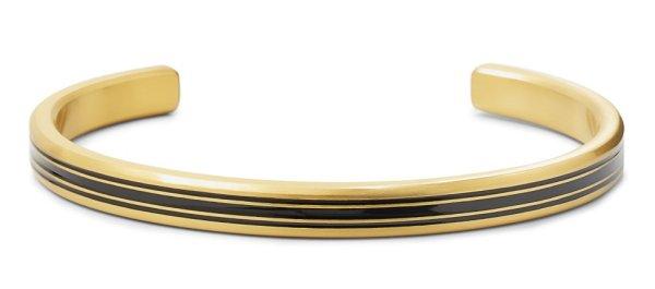 Rebel&Rose Acél merev nyitott karkötő Bangle Brushed Gold Lines
RR-MB011-G 17,5 cm - M